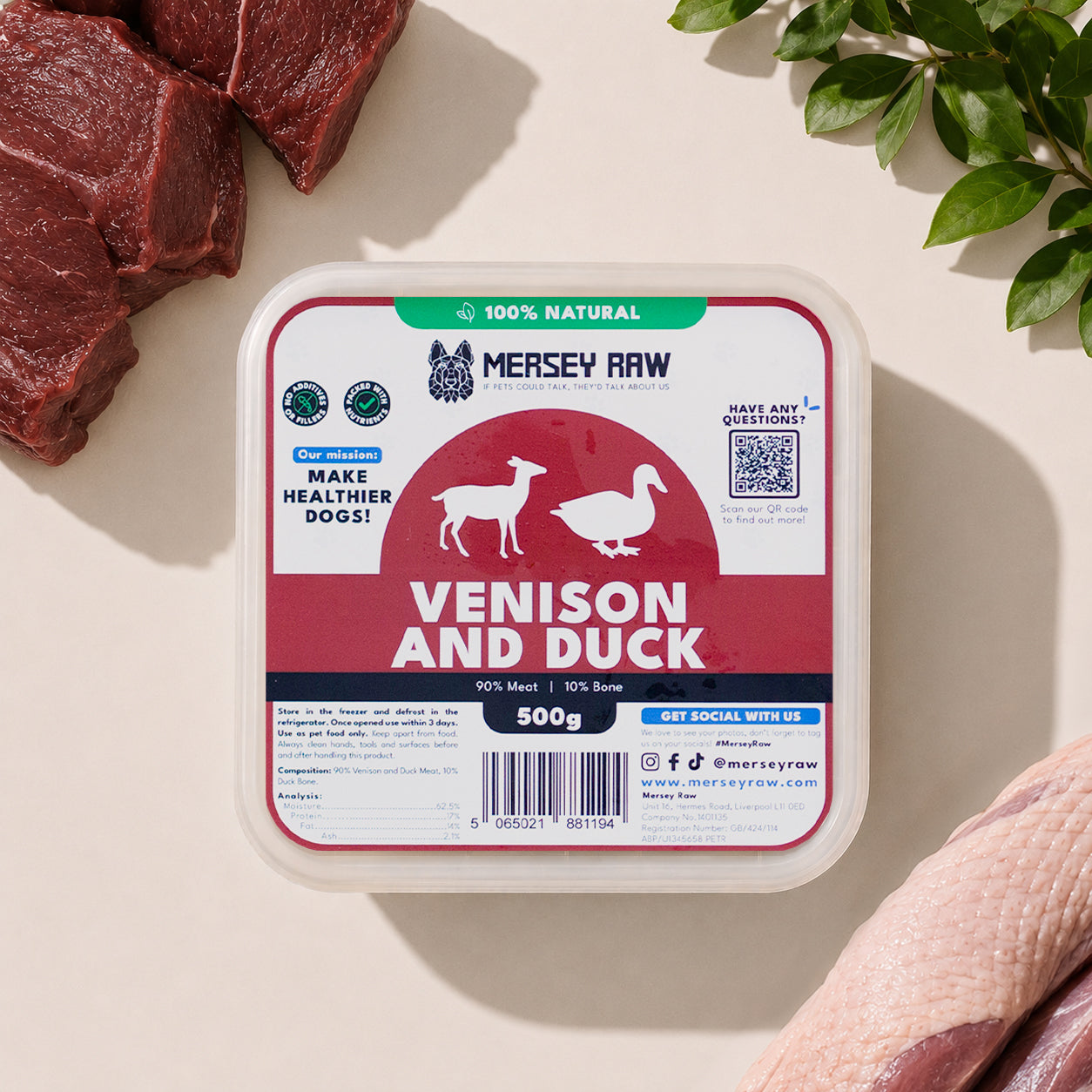 Mersey Raw Venison & Duck Mersey Raw