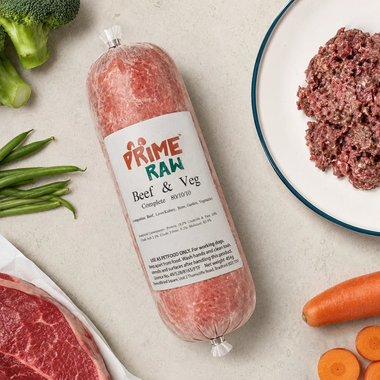Prime Raw Beef & Veg Prime Raw