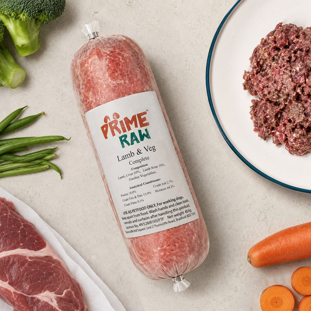Prime Raw Lamb & Veg Prime Raw